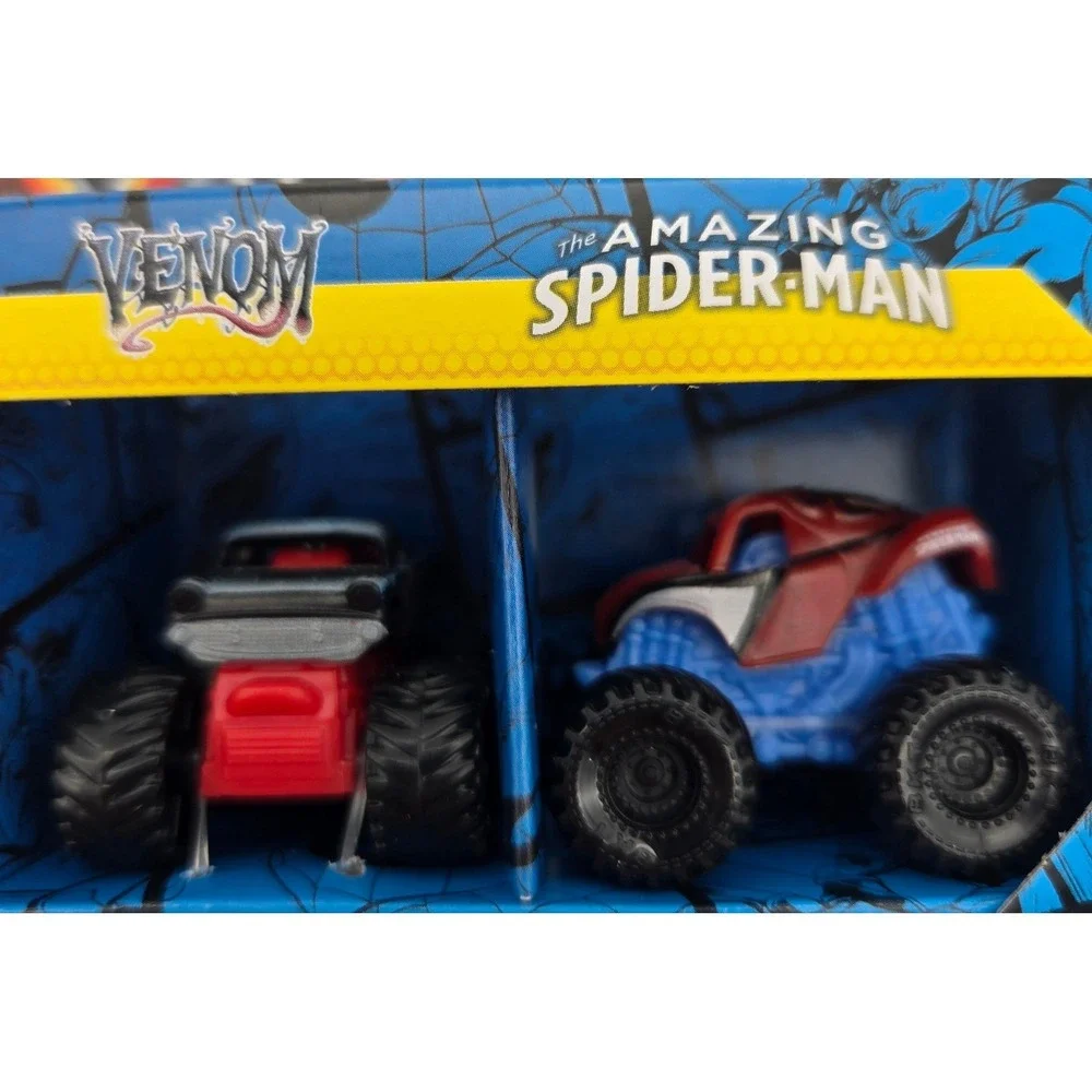Monster Jam Mini Marvel Trucks Iron Man Venom Spider Man Series 2 Spin Master 24